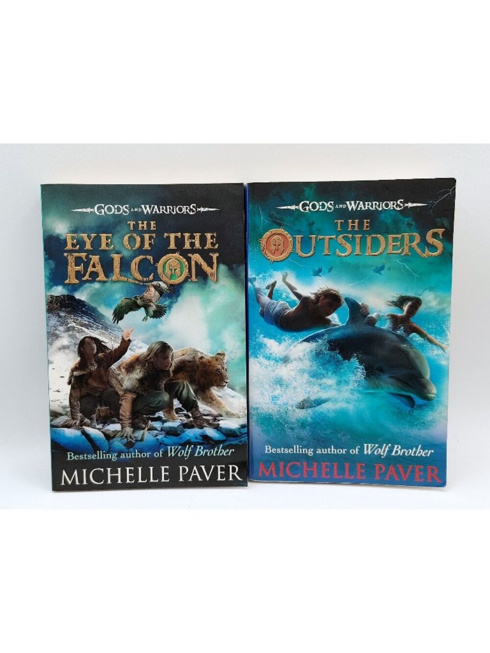 Gods & Warriors The Eye of the Falcon Michelle Paver & The Outsiders Book 1 & 3